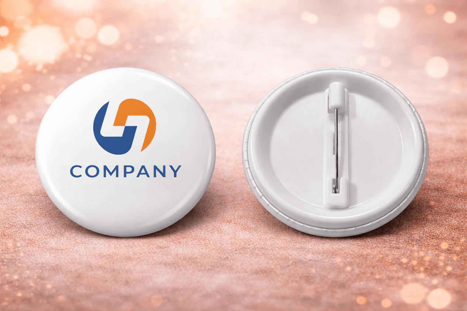 Custom company logo badge pin